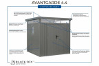 Металлический сарай Black Fox Avantgarde
